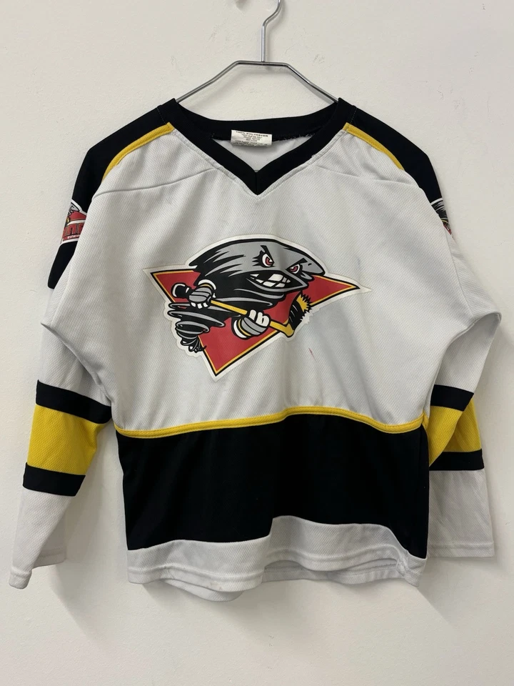 Camiseta de hóquei vintage anos 90 promoção coiote Cincinnati Cyclones juvenil leitura média - Imagem 1 de 4
