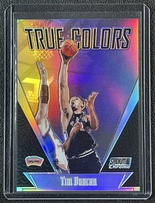 TIM DUNCAN 1999-00 TOPPS STADIUM CLUB CROMO #TC10 COLORES VERDADEROS REFRACTOR ESPOLONES Foto 1 de 2