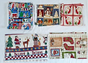 Lote Tela Acolchado Navidad Vacaciones Invierno Años 90 Country Arte Popular - Imagen 1 de 15