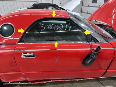 02-05 FORD THUNDERBIRD PASAJERO PUERTA DELANTERA DERECHA VENTANA CRISTAL SOLAMENTE Foto 1 de 4