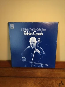 RLS 712 Bach The Six Cello Suites / Pablo Casals 3 LP EMI Classical box set - Picture 1 of 8