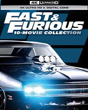 Fast &amp; Furious 10-movie Collection 4K UHD Blu-ray Paul Walker NEW
