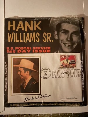 MGM Country Music's "Hank Williams Sr. “ USPS First Day Issue,Sealed Collectible - Image 1 of 2