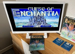 Amiga Curse of Enchantia Vintage Game - Boxed & Working -👽👾Retro Gift Idea👾👽 - Afbeelding 1 van 24