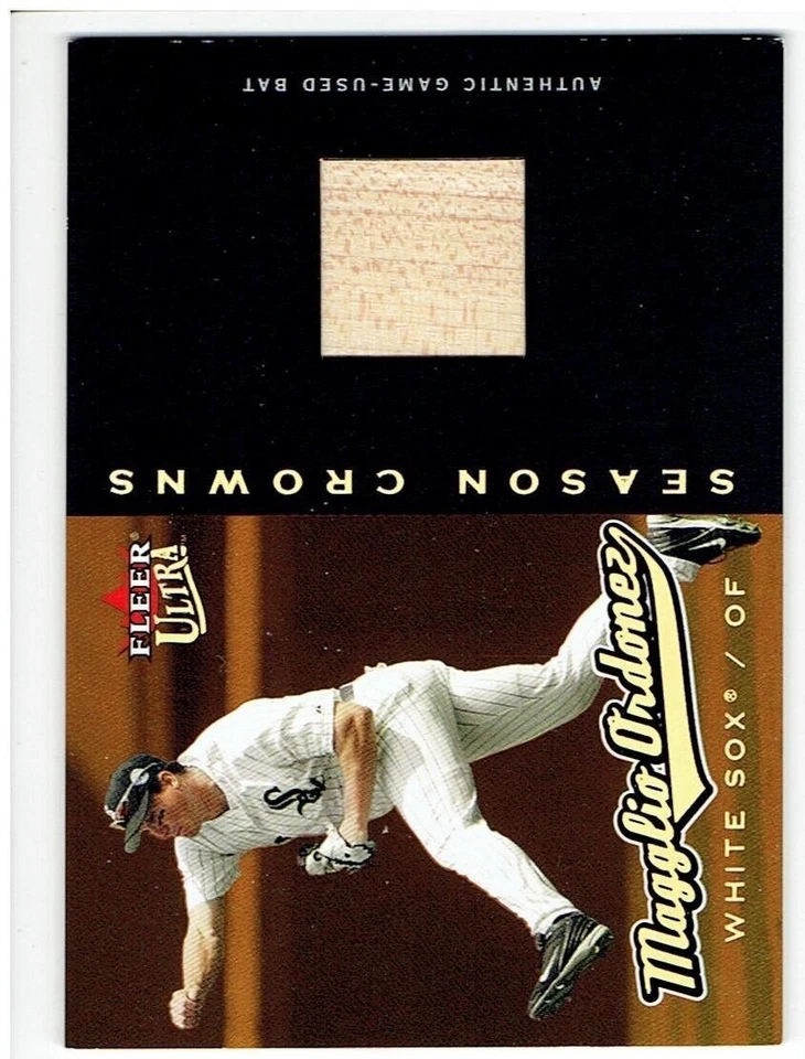 Magglio Ordonez 2005 Ultra Season Crowns Game Used Gold Bat Card 34/99 - Image 1 of 1