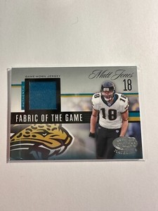 K132,254 - 2006 Leaf Certified Jersey Fabric of the Game #117 Matt Jones #/100