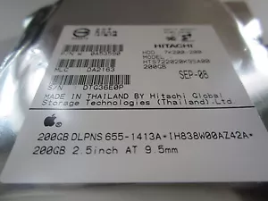 NUEVO Disco Duro SATA Hitachi 200 GB 2,5" 7K200-200 HTS722020K9A300 200 GB SELLADO - Imagen 1 de 3