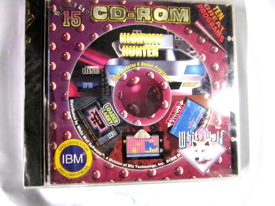 IBM 10 Games | Programs 1995 [Series 15] by White Wolf Software Rare NEW Sealed  - Image 1 of 4