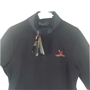 NWT UNDER ARMOUR BLACK ( Eagle Mountain) STORM JACKET MEDIUM mens 21x30x17 #b13 - Picture 1 of 12