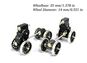 Locomotora calibre H0 caja de cambios endo escala HO ruedas motrices radiadas 28,8 mm/12,5 mm nueva en caja calibre - Imagen 1 de 24