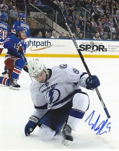 TYLER JOHNSON SIGNED AUTOGRAPH TAMPA BAY LIGHTNING 8X10 PHOTO PROOF #2 - Picture 1 of 2