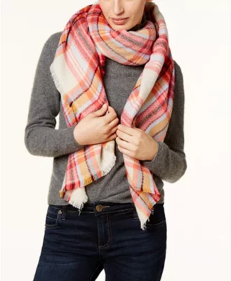 Collection XIIX College Plaid Runway Wrap & Scarf in One, Retail $38.00 - Image 1 of 4