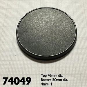 Base Boss 50MM ROUND Plastic Gaming Base (10) Reaper Miniatures REM74049 - Bild 1 von 3