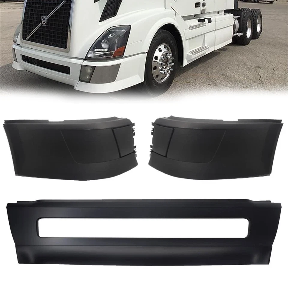 Corner Bumper Set (W/O Fog Light Hole) Replacement For 2004-2016 2015 Volvo VNL - Image 1 of 4