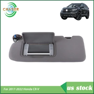 Driver Left Side Sun Visor Gray For Honda CR-V 2017-2022 With Lights And Mirror - Picture 1 of 12