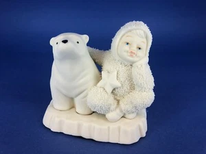 DEPT 56, Schneebaby, "Engel mit Eisbär", süß - Bild 1 von 6