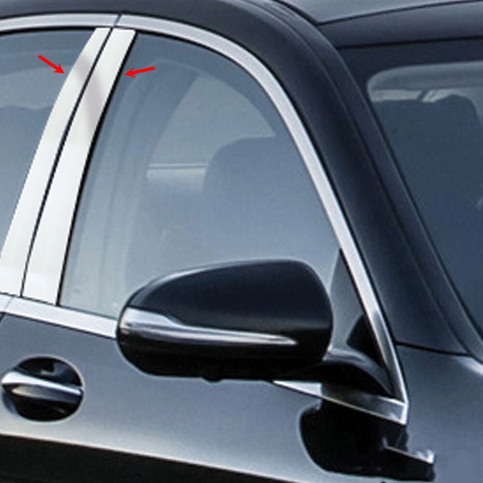6pcs Pillar Post Window Door Side Trim Molding Fits Mercedes-Benz S-Class W221 - Изображение 1 из 4