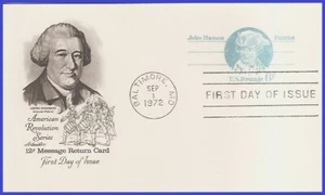 USA5 #UY23 U/A ARTMASTER FDC   John Hanson - Picture 1 of 1