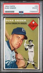 1954 Topps #32 Duke Snider PSA 4 Dodgers (5544) - Picture 1 of 2