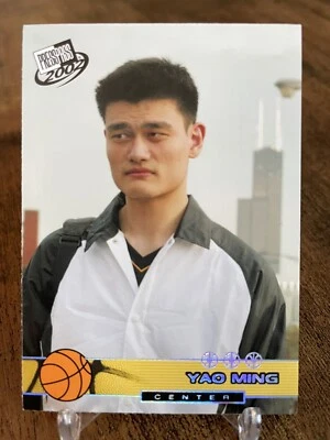 Tarjeta de baloncesto Press Pass Yao Ming Rookie 2002 📈Houston Rockets #18 Foto 1 de 2