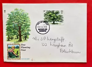 UK FDC - 1973 -TREE PLANTING YEAR - Picture 1 of 2