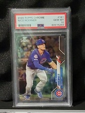 2020 Topps Chrome Nico Hoerner Rookie Card RC PSA 10 Gem Mint Cubs