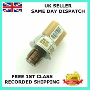 FUEL RAIL HIGH PRESSURE SENSOR FOR AUDI A1 A3 A4 A5 A6 Q3 Q5 SEAT VW 1.6 2.0 TDI - Picture 1 of 4