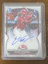 2023 Bowman Chrome Draft Ethan O'Donnell Auto /71 Sparkle Refractor 1st Prospect