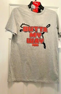 PUMA Boys T- shirt & Crew Socks Sz XL18-20 🎁❤️ Gray/Orange Sock sz 10-13 - Picture 1 of 6