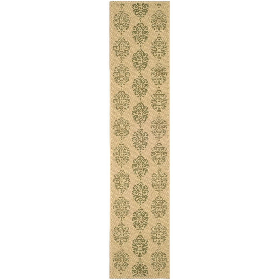 Natural/Olive St.Martin Indoor/Outdoor Rug 2' 3 x 14' Runner - Image 1 of 1