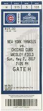 2017 CHICAGO CUBS vs NEW YORK YANKEES ticket 48 STRIKEOUTS - most ever! 5/7/17