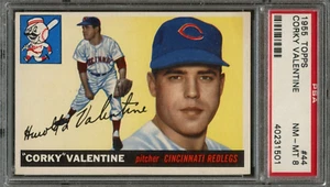 BB - 1955 Topps - #44 - Corky Valentine - PSA 8 - NM-MT - Bild 1 von 2
