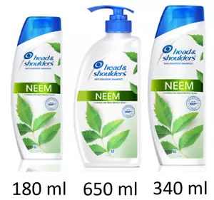 Brand New Head & Shoulders Neem Anti Dandruff Shampoo Cleanses Protect Scalp - Picture 1 of 21