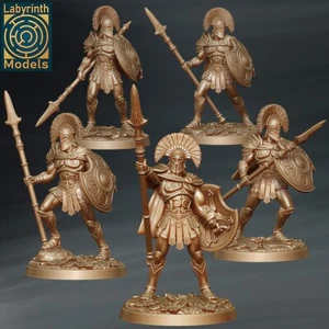 Warriors of Ares (x5) /Wargaming/Dungeons and Dragons/TTRPG/Labyrinth Miniatures - Picture 1 of 1