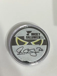 St. Louis Blues Alexander Steen Signed 2017 Halloween Fund Puck Autographed - Picture 1 of 4