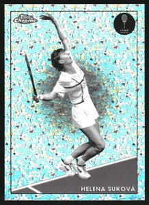 2021 Topps Chrome Tennis Black/White Mini Diamond Refractors #65 Helena Sukova 