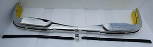 Mercedes benz W108 W109 a front bumpers with rubber New - Picture 1 of 6