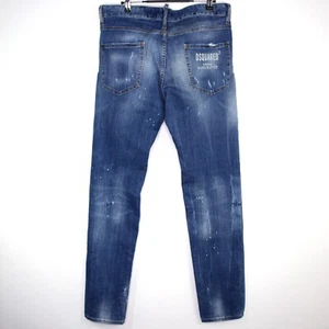 Dsquared2 Herren 34 x 33 Cool Guy Distressed Farbspritzer Skinny Jeans O893 - Bild 1 von 10