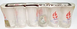 6 Bicchieri Luminarc 1992 Savoia Olympique Bicchiere 5” Giochi Olimpici Vintage - Foto 1 di 6