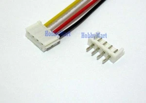 JST EH 2.5 4-Pin Female Connector with Wire L:300mm & Male Connector x 10 Sets - Picture 1 of 4