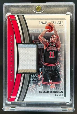 2022–23 Immaculate DeMar DeRozan замечательные майки No61/99 Bulls - Изображение 1 из 2