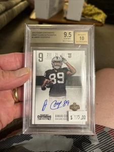 2015 Panini Contenders Draft Class Amari Cooper Auto Black Box 1/1 Beckett 9.5 - Picture 1 of 2