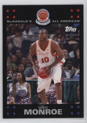 Juego All-American 2008 Topps McDonald's Acción Greg Monroe #GM Foto 1 de 2