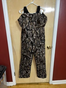 Vtg Cabela's Real Tree Camo Made in U.S.A Size L Hunting Bibs Overalls Dry Plus - Picture 1 of 11