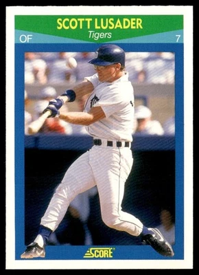 1990 Score Rising Stars Scott Lusader Detroit Tigers #42 - Image 1 of 2