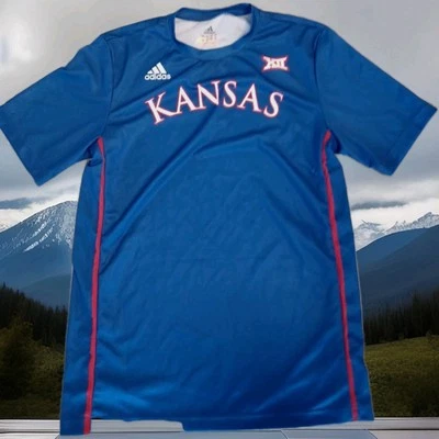 Adidas Kansas Jayhawks Track & FIELD Men's Sz Medium Shirt Foto 1 de 3