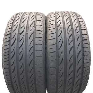 215 40 17 2x Pirelli 215/40 ZR17 87W XL Pzero Gt Neumáticos 2018 como Nuevo - Imagen 1 de 7