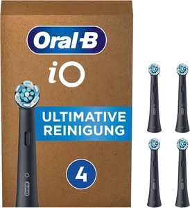 Oral-B iO Black Ultimative Reinigung Aufsteckbürsten 4er Pack – Schwarz - Bild 1 von 3