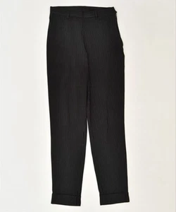 BENETTON Womens Slim Suit Trousers IT 42 Medium W28 L30 Black Polyester HX10 - Picture 1 of 3