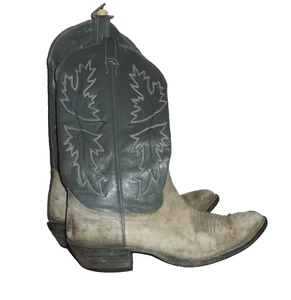 Nocona Boots Mens Size 10 B Gray Leather Cowboy Western - Picture 1 of 6